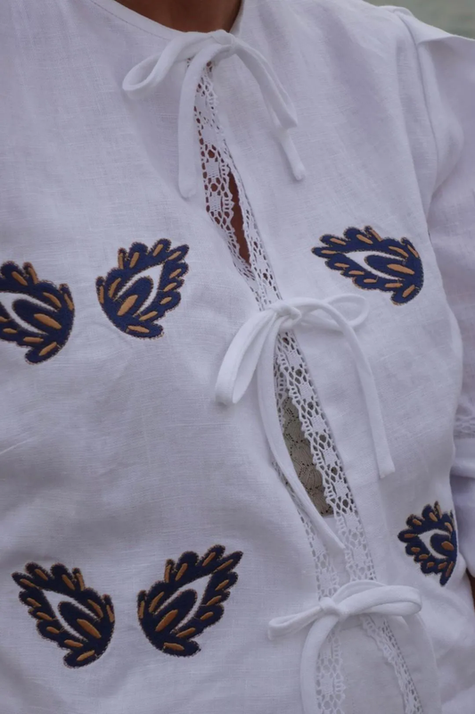 Conjunto Linho Bordado