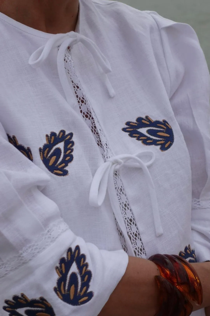 Conjunto Linho Bordado